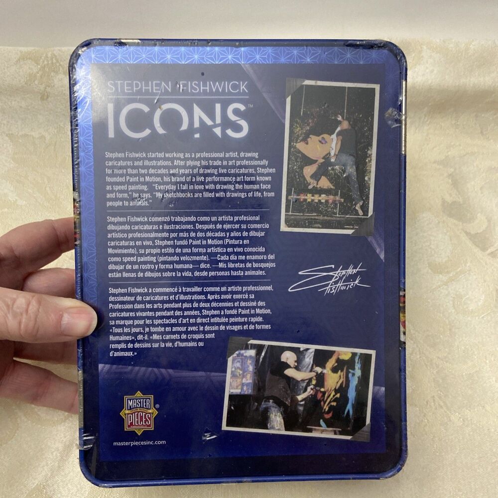 Stephen Fishwick Icons Abraham Lincoln 750 Pc Jigsaw Puzzle Tin SEALED - Picture 3 of 3